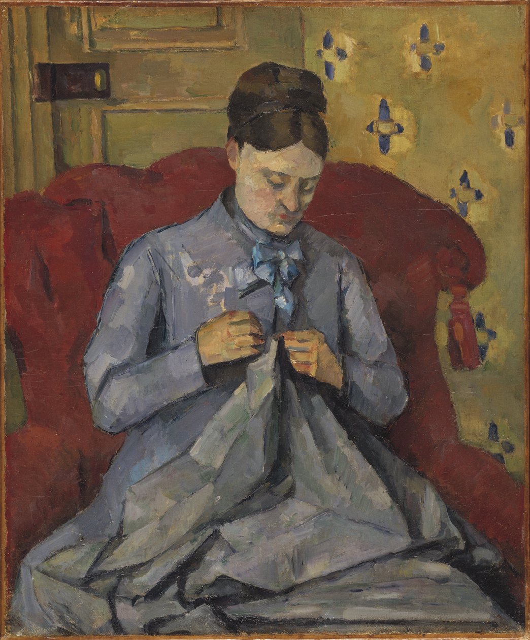 Portret van de vrouw van de kunstenaar door Paul Cézanne