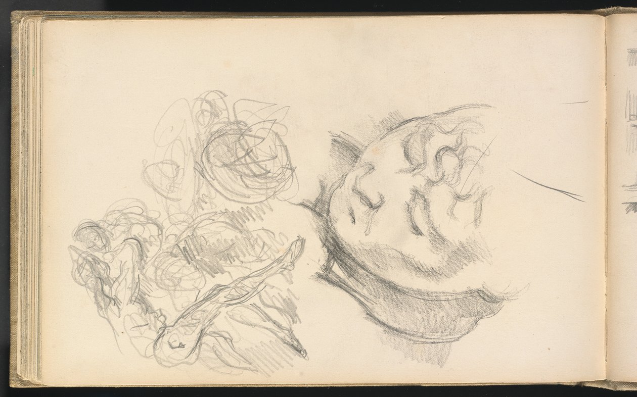 Studies Inclusief Madame Cézanne door Paul Cézanne