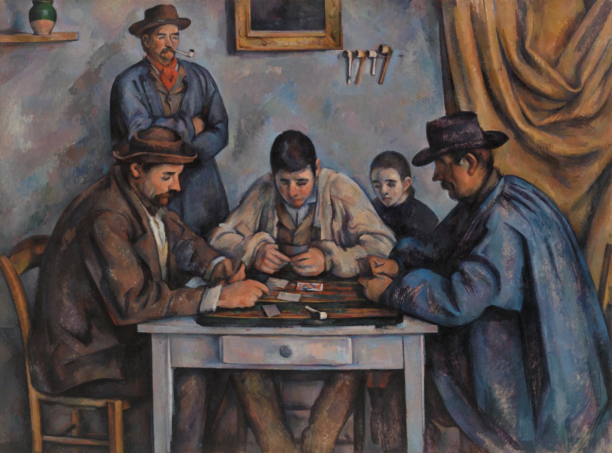 De Kaartspelers door Paul Cézanne
