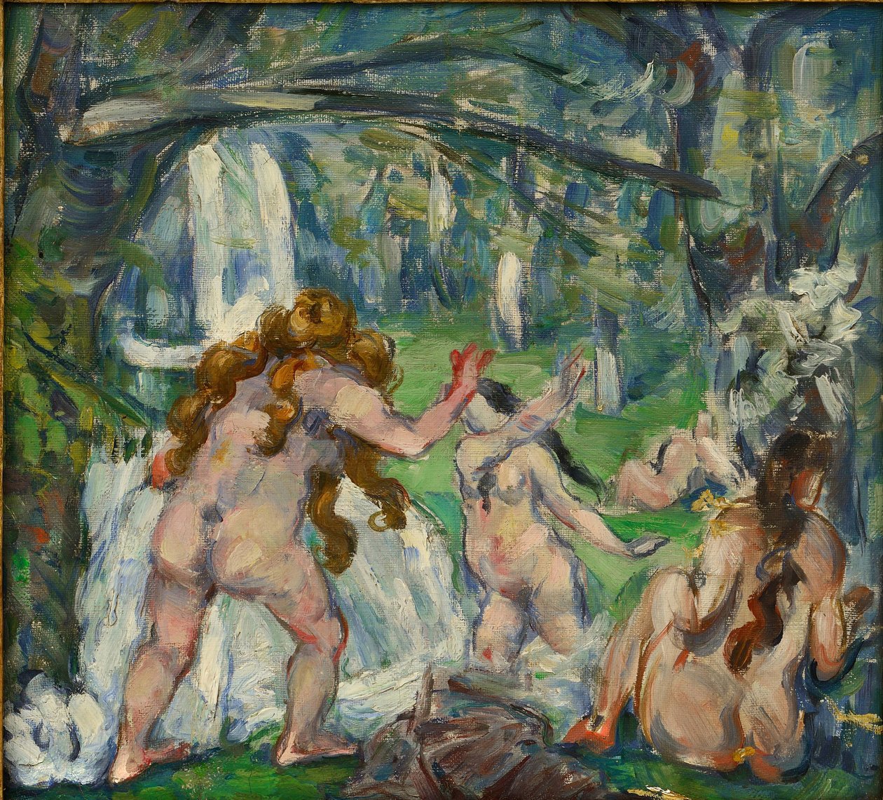 Drie baders door Paul Cézanne