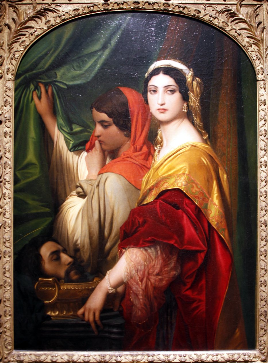Herodias met het hoofd van Johannes de Doper door Paul Delaroche