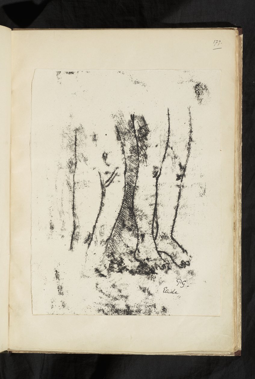 Avant et après - Studie van benen door Paul Gauguin