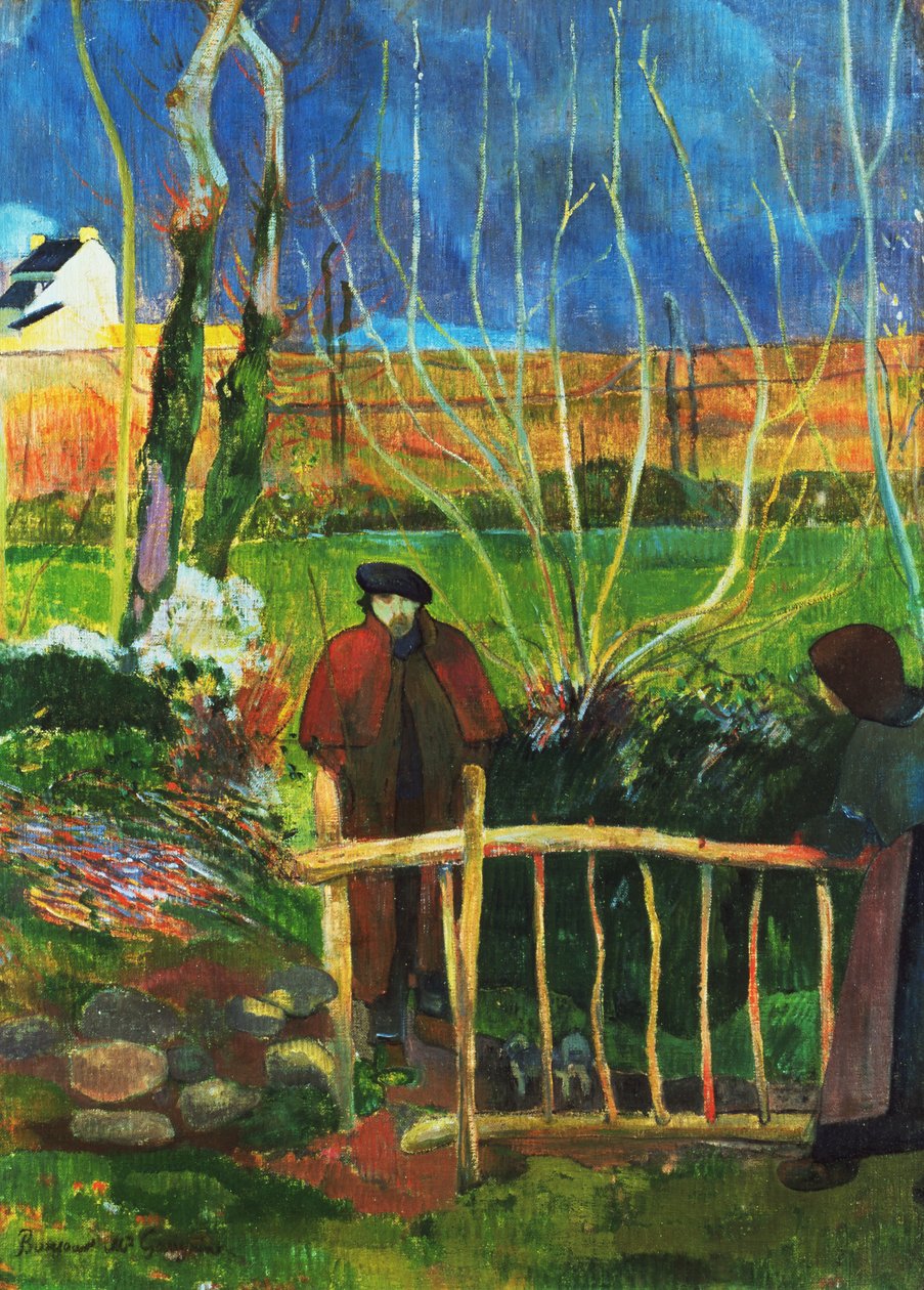 Bonjour Monsieur Gauguin door Paul Gauguin