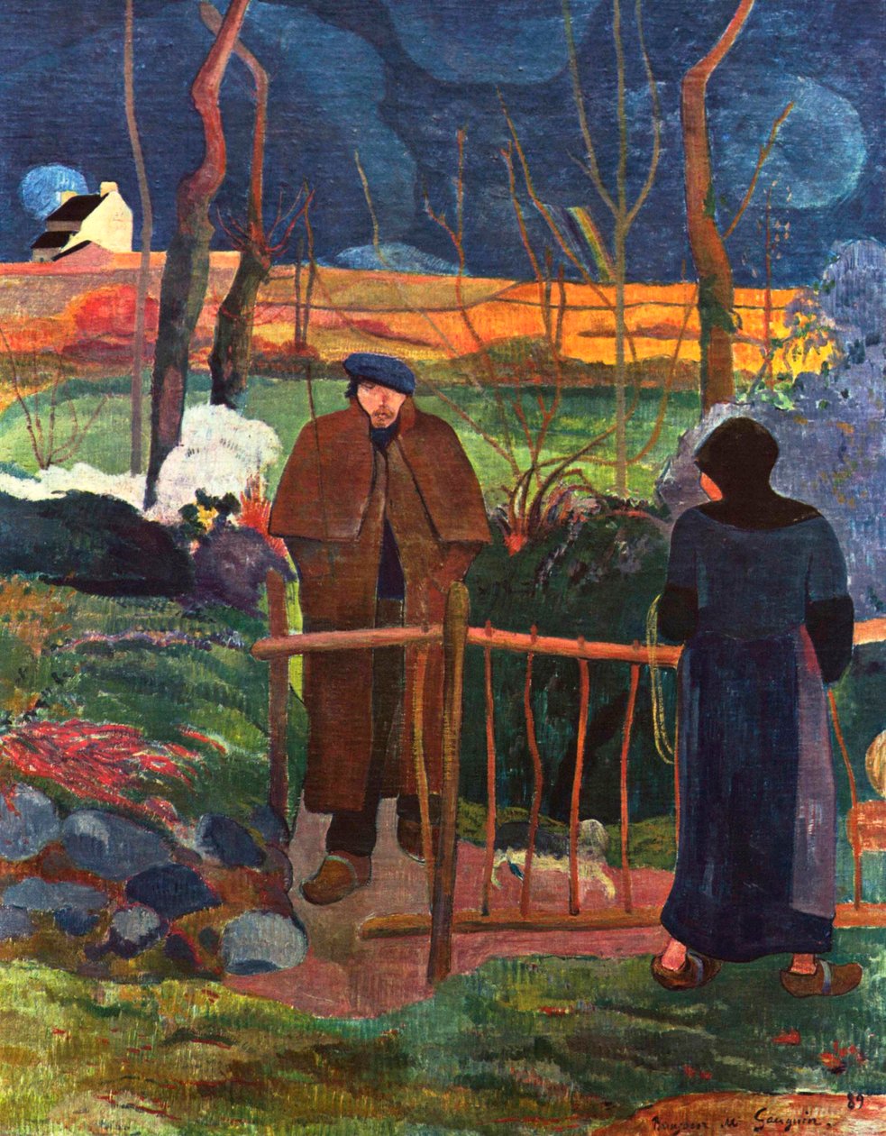 Bonjour Monsieur Gauguin door Paul Gauguin