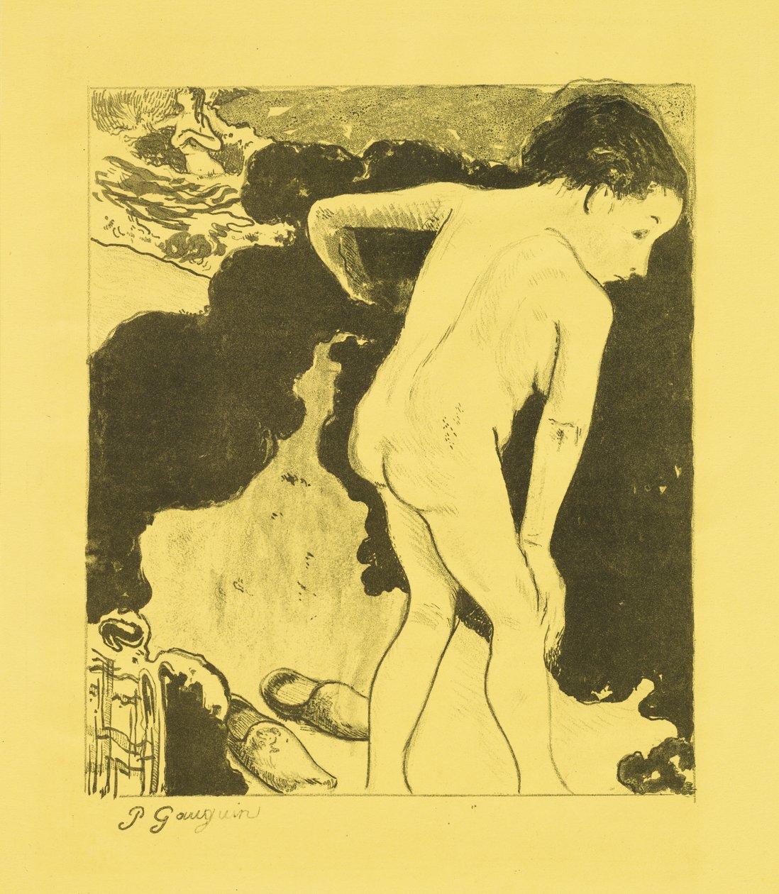 Bretonische Badende door Paul Gauguin