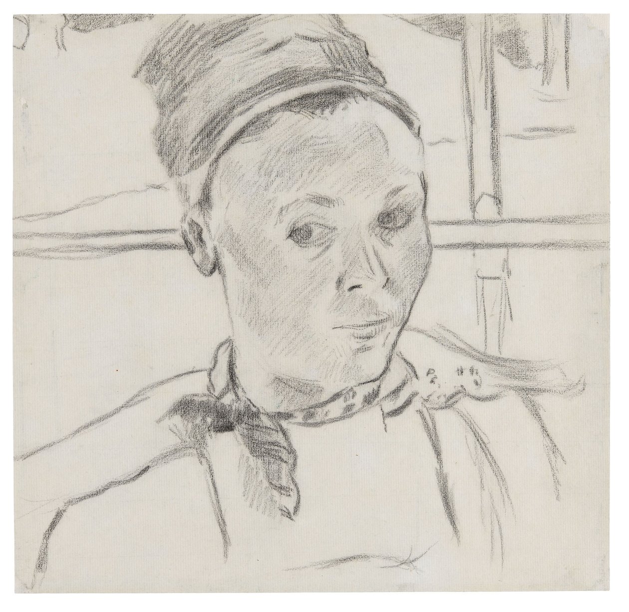 Buste van een Jonge Bretonse Vrouw (Mogelijk Marie Lagadu) door Paul Gauguin