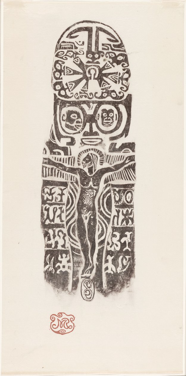 Christus aan het kruis door Paul Gauguin
