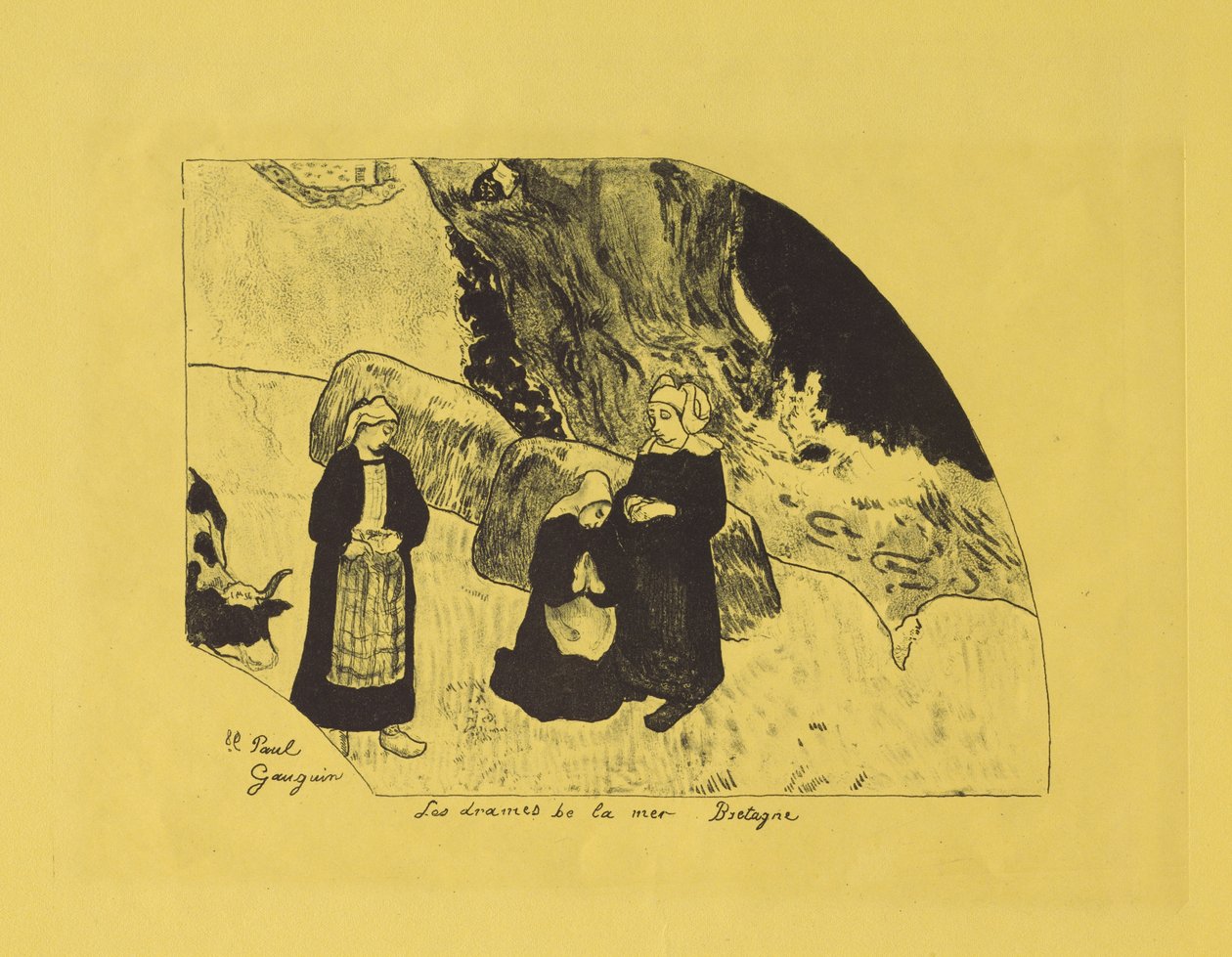 Dramen des Meeres: Bretagne door Paul Gauguin