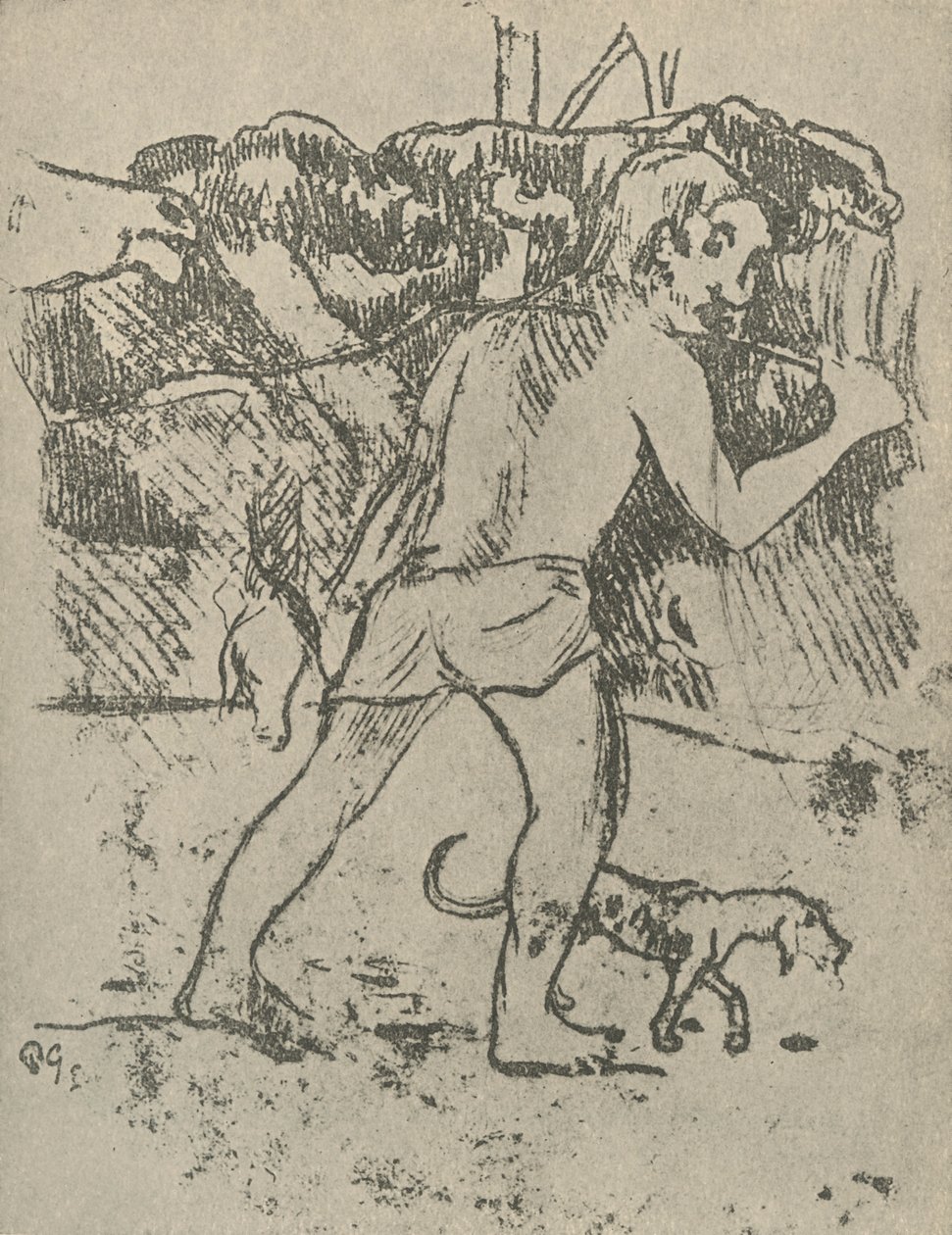 Tekening, 1936 door Paul Gauguin