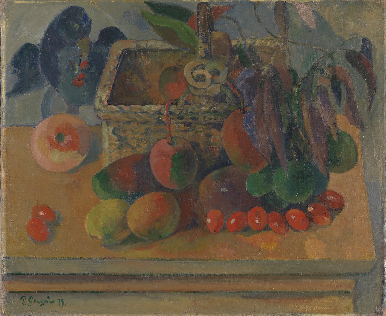 Frans: Le Panier carré Schilderij door Paul Gauguin