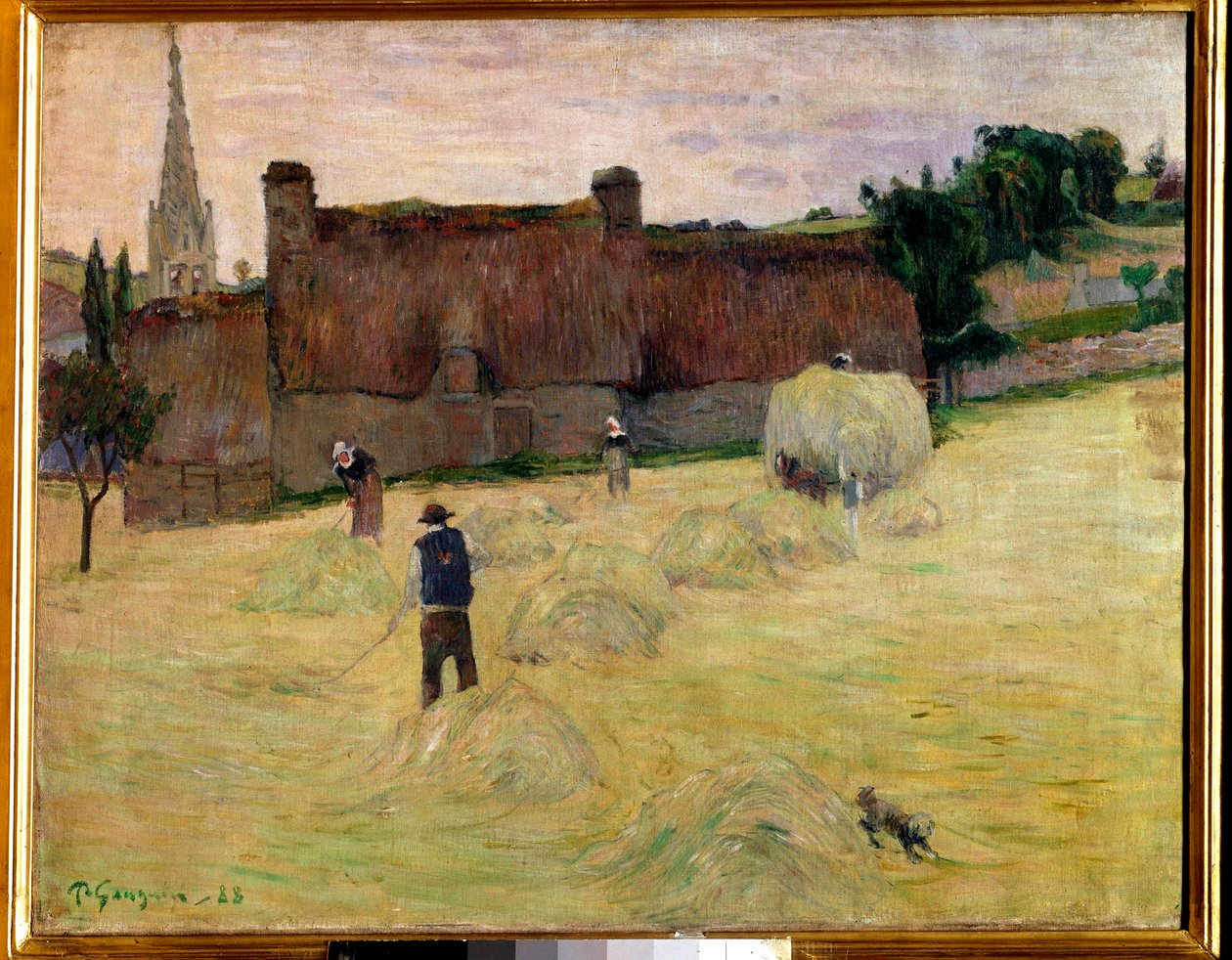 Hooi in Bretagne door Paul Gauguin