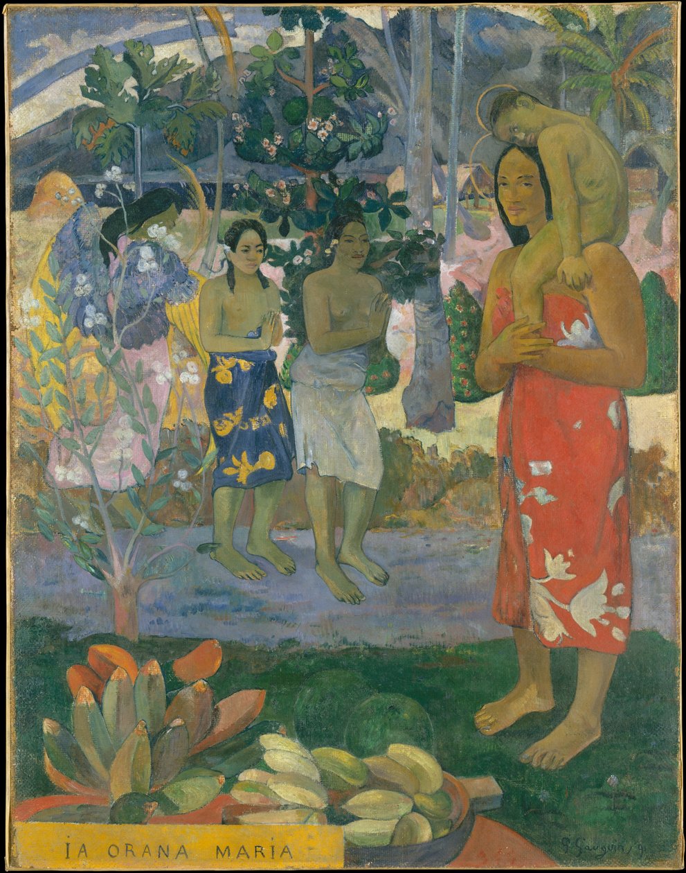 Ia Orana Maria (Wees gegroet, Maria) door Paul Gauguin