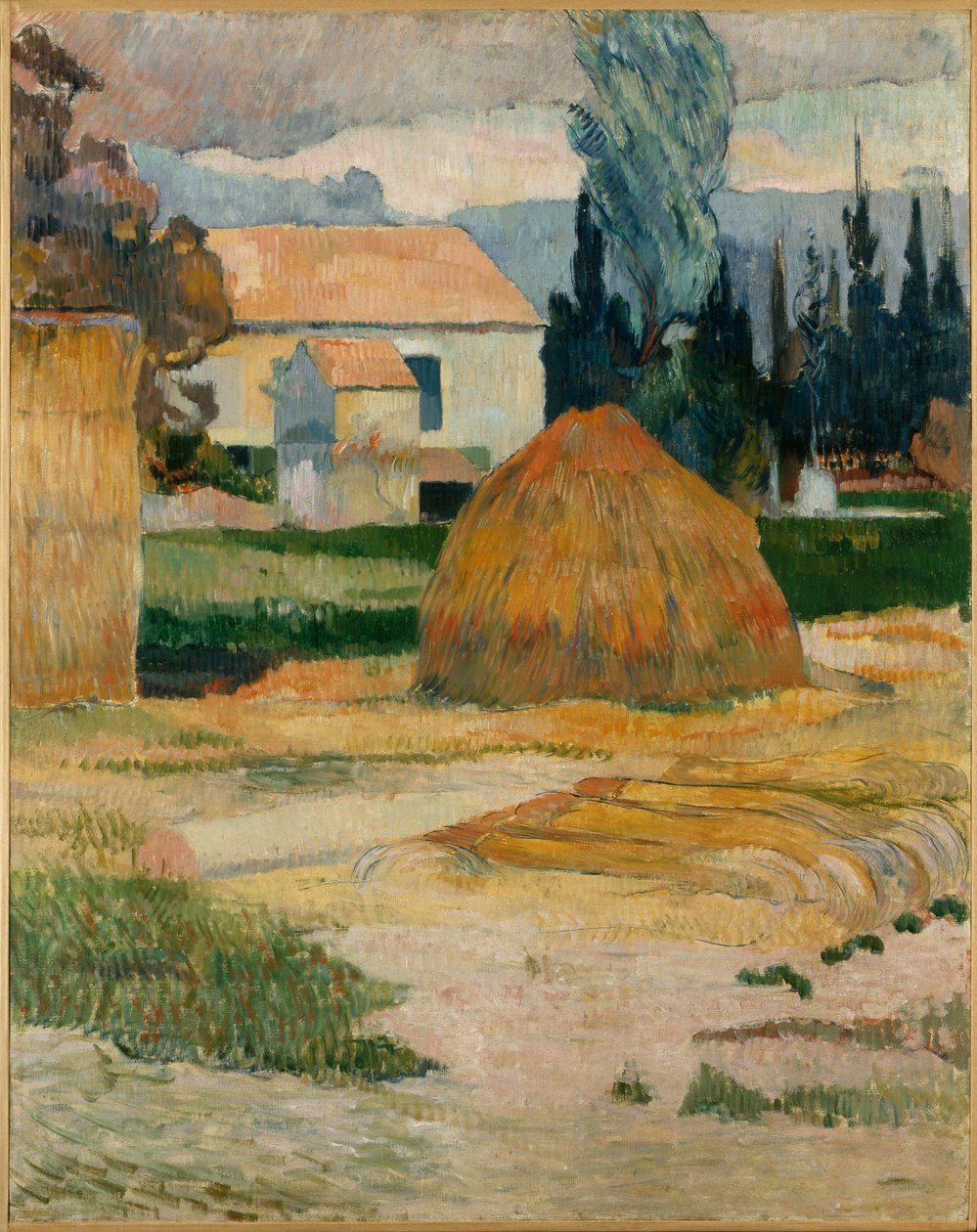 Landschap bij Arles door Paul Gauguin