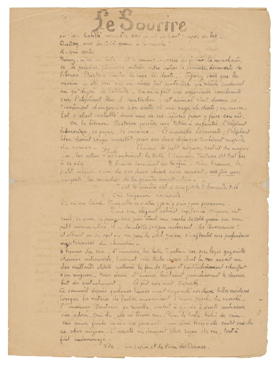 Le sourire: Journal sérieux, 19 sept. 1899 door Paul Gauguin