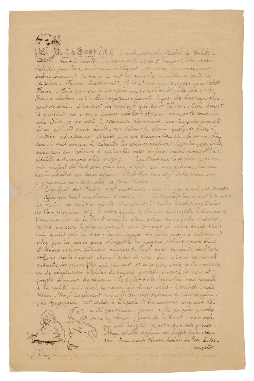 Le sourire: Journal sérieux, 21 aug. 1899 door Paul Gauguin