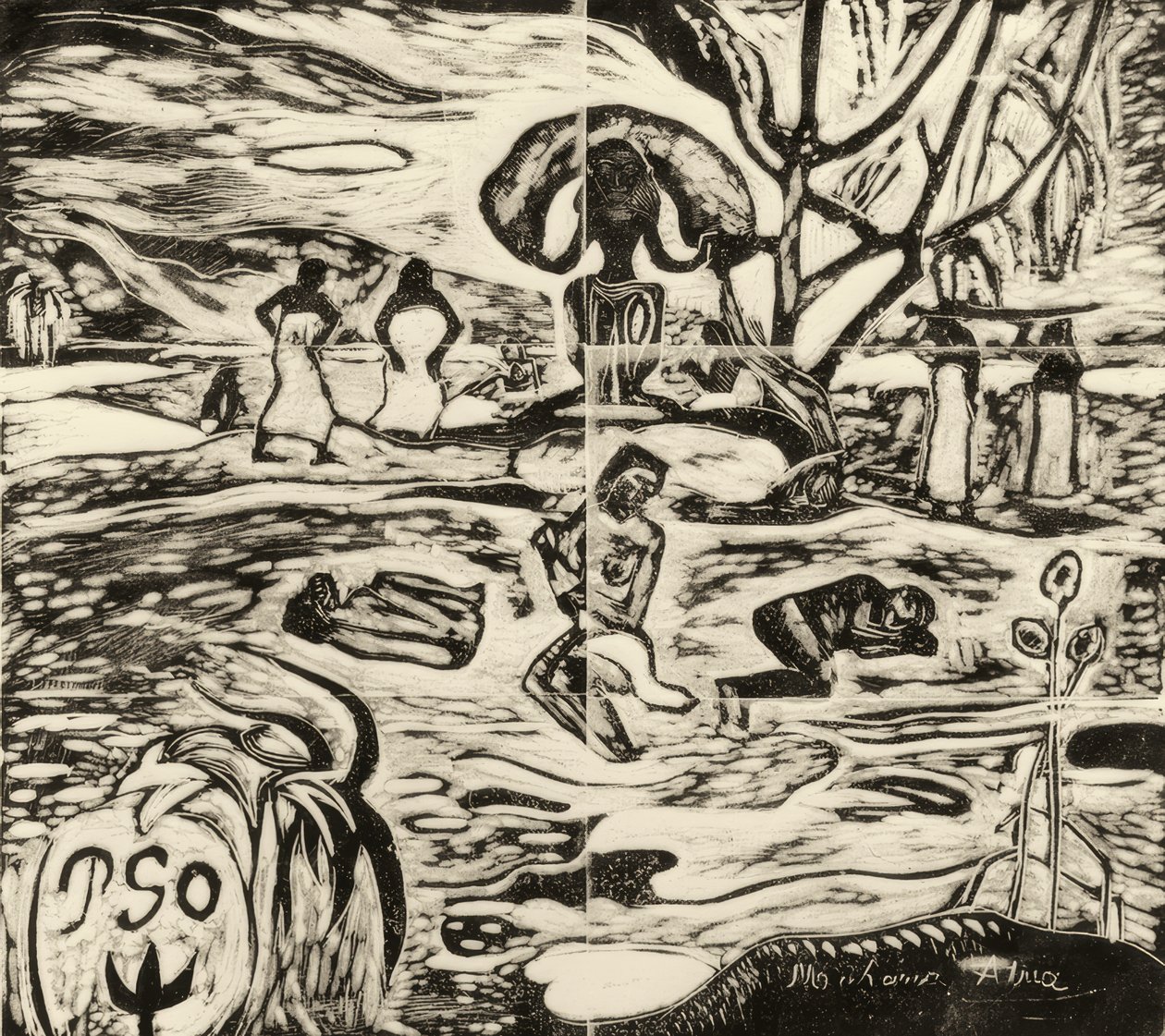 Mahana Atua door Paul Gauguin