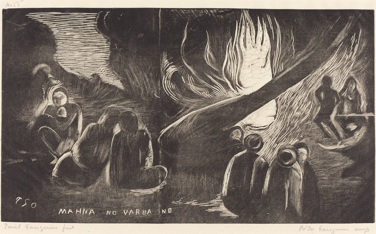 De duivel spreekt door Paul Gauguin