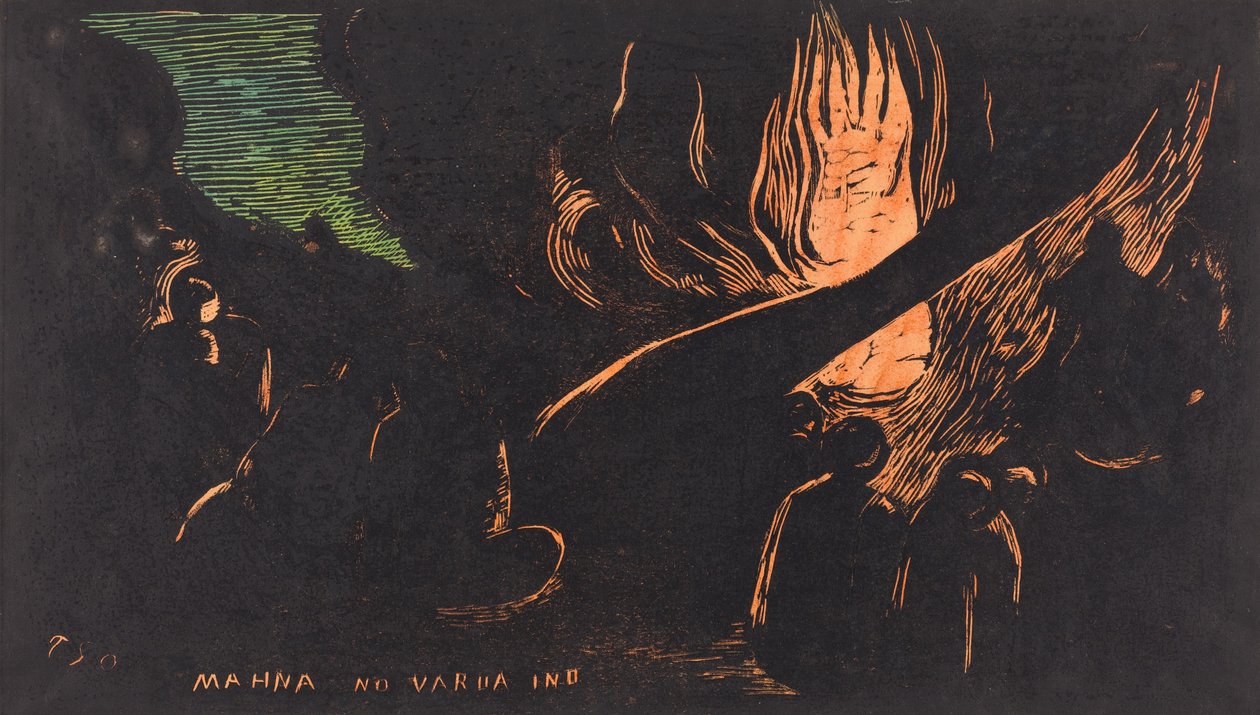 Mahna no Varua Ino De Duivel Spreekt door Paul Gauguin