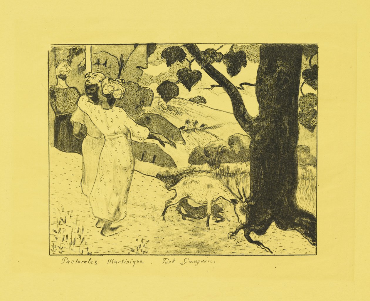 Pastoralen van Martinique, 1889 door Paul Gauguin