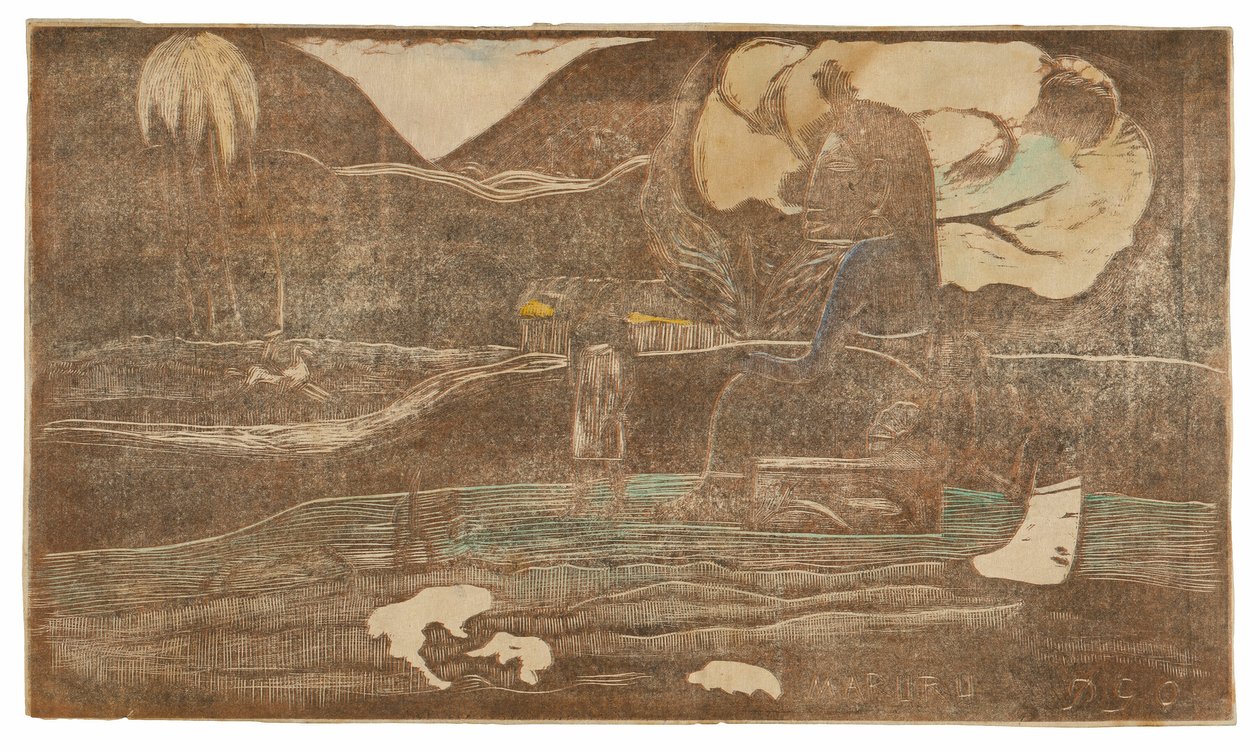 Maruru (offer van dankbaarheid), uit de Noa Noa Suite door Paul Gauguin