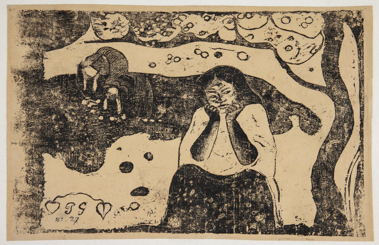Menselijke ellende door Paul Gauguin