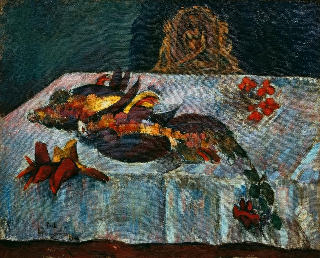 Stilleven met exotische vogels door Paul Gauguin