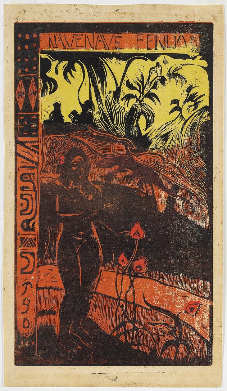 Nave Nave Fenua, uit de Noa Noa-serie door Paul Gauguin