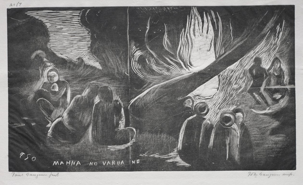 Noa Noa, De Duivel Spreekt Mahna No Varua Ino door Paul Gauguin