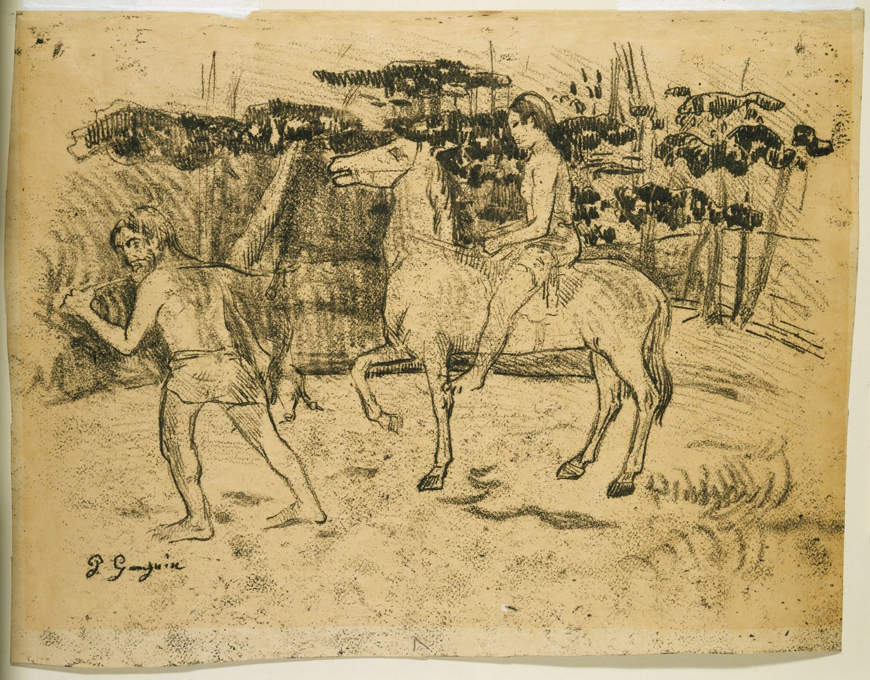 Rückkehr von der Jagd door Paul Gauguin