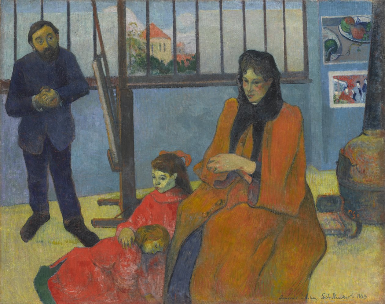 Het atelier van Schuffenecker door Paul Gauguin