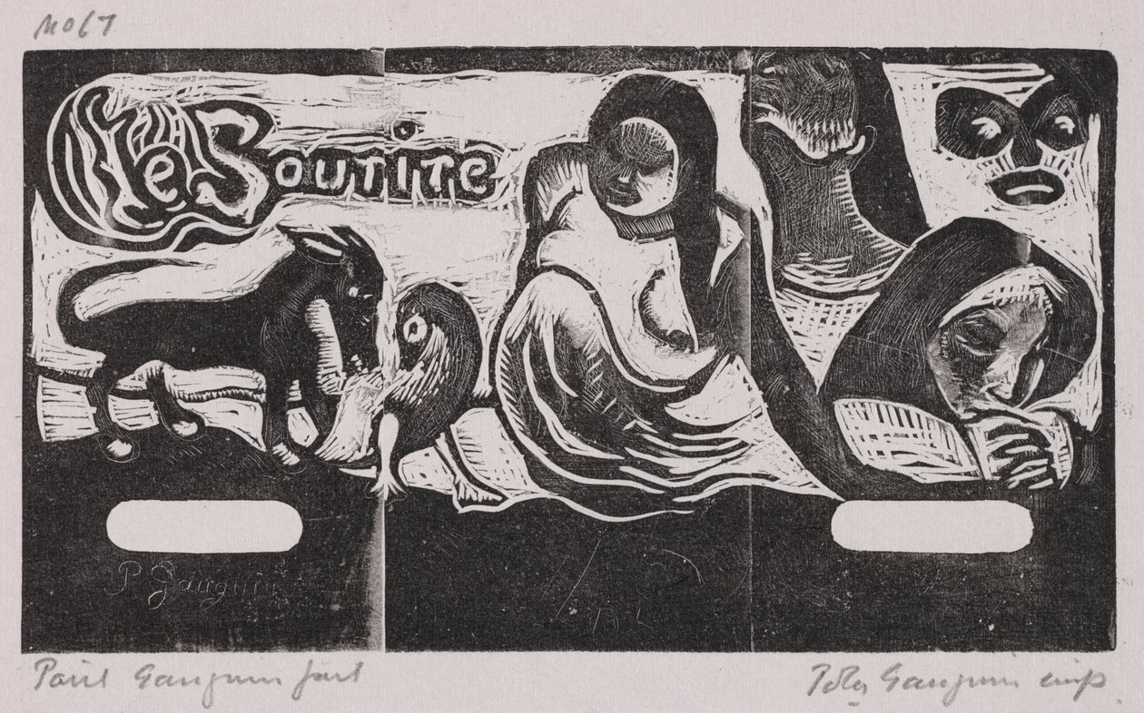 Tahitische Serie: De Glimlach door Paul Gauguin