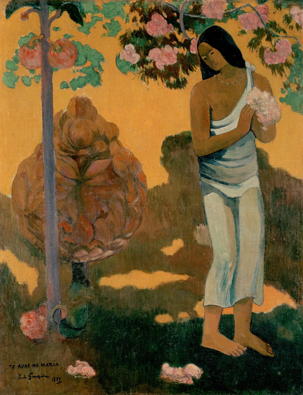 Tahitiaans:  Te avae no Maria De maand van Maria door Paul Gauguin