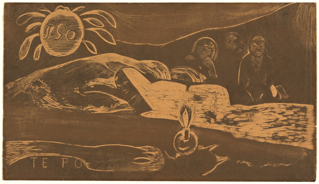Te Po (De Lange Nacht) door Paul Gauguin