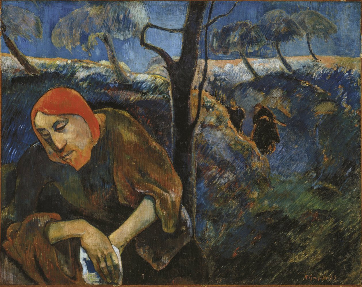 De Agonie in de Tuin Christus in de Tuin van Getsemane door Paul Gauguin