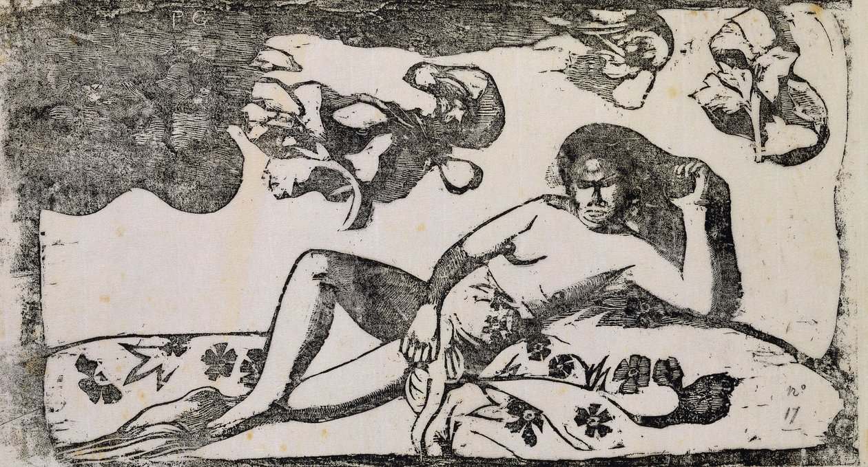 De Vrouw van de Koning door Paul Gauguin
