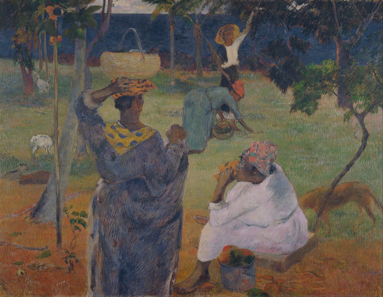 De mangobomen, Martinique door Paul Gauguin