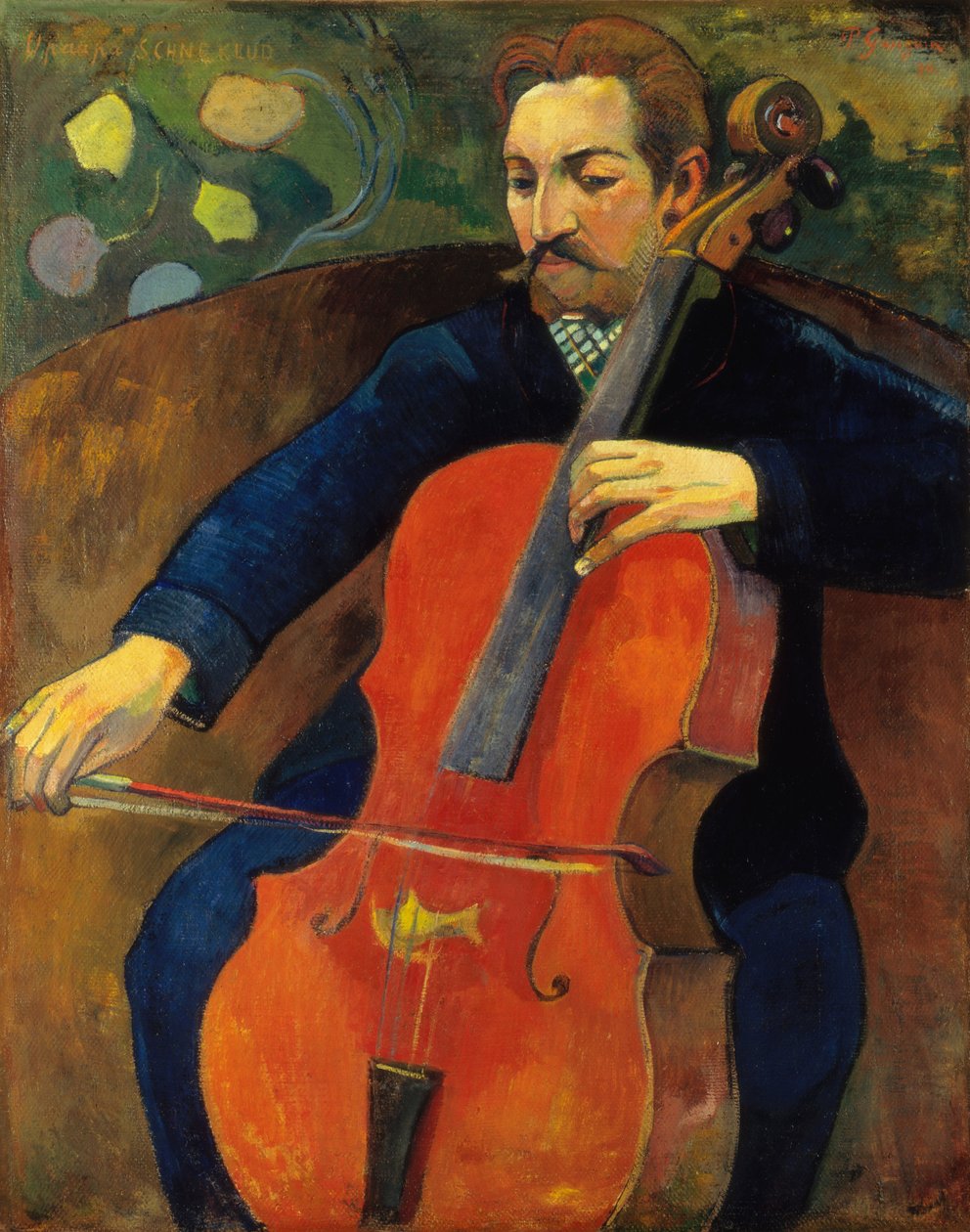 De cellist door Paul Gauguin