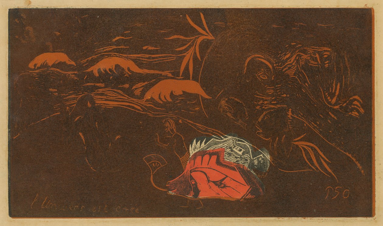 Het Universum wordt Geschapen door Paul Gauguin