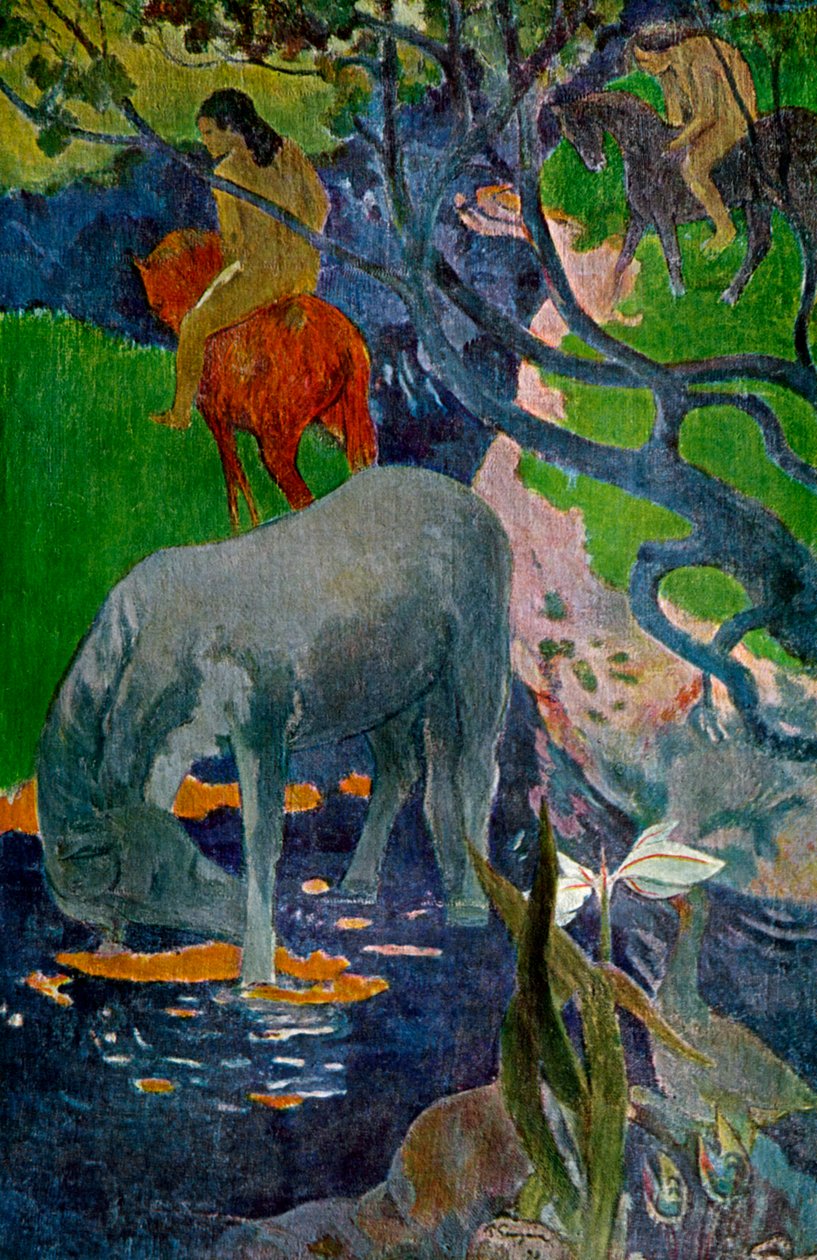Het witte paard, 1898 1939 door Paul Gauguin