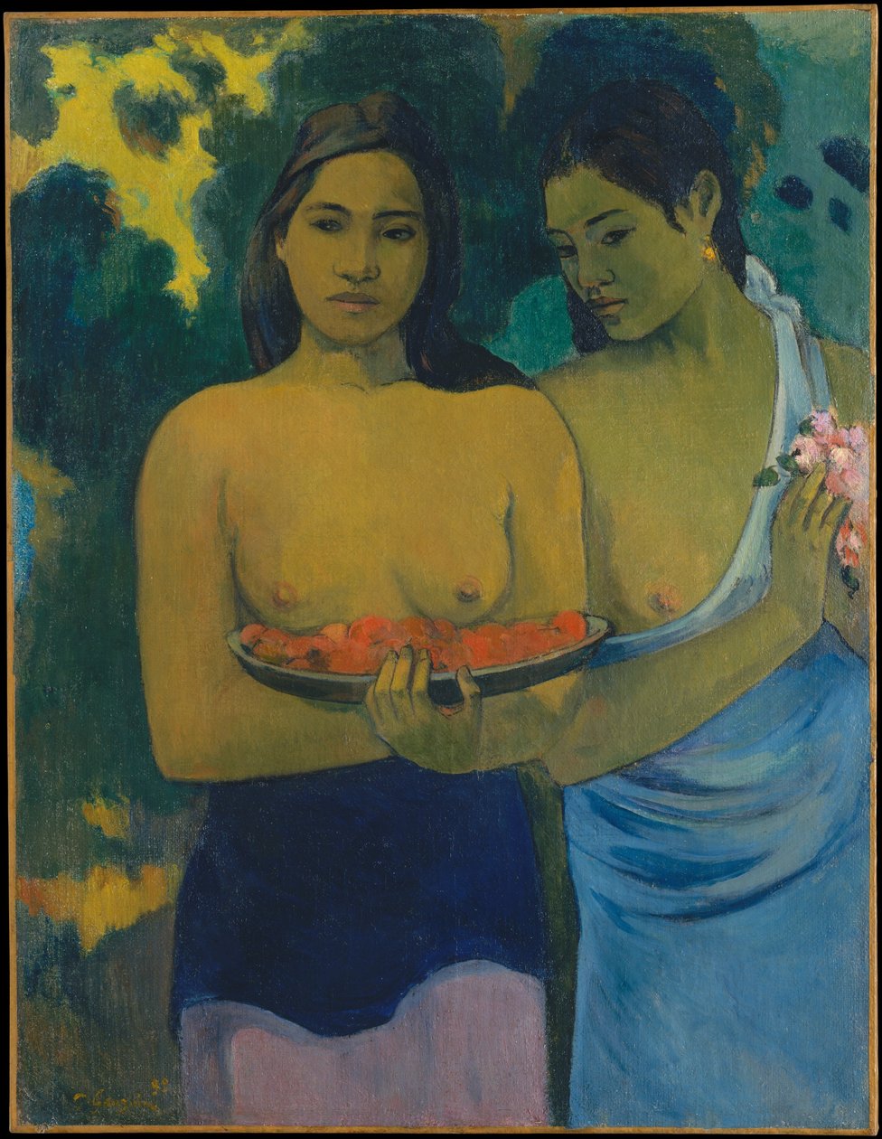 Twee Tahitiaanse vrouwen door Paul Gauguin