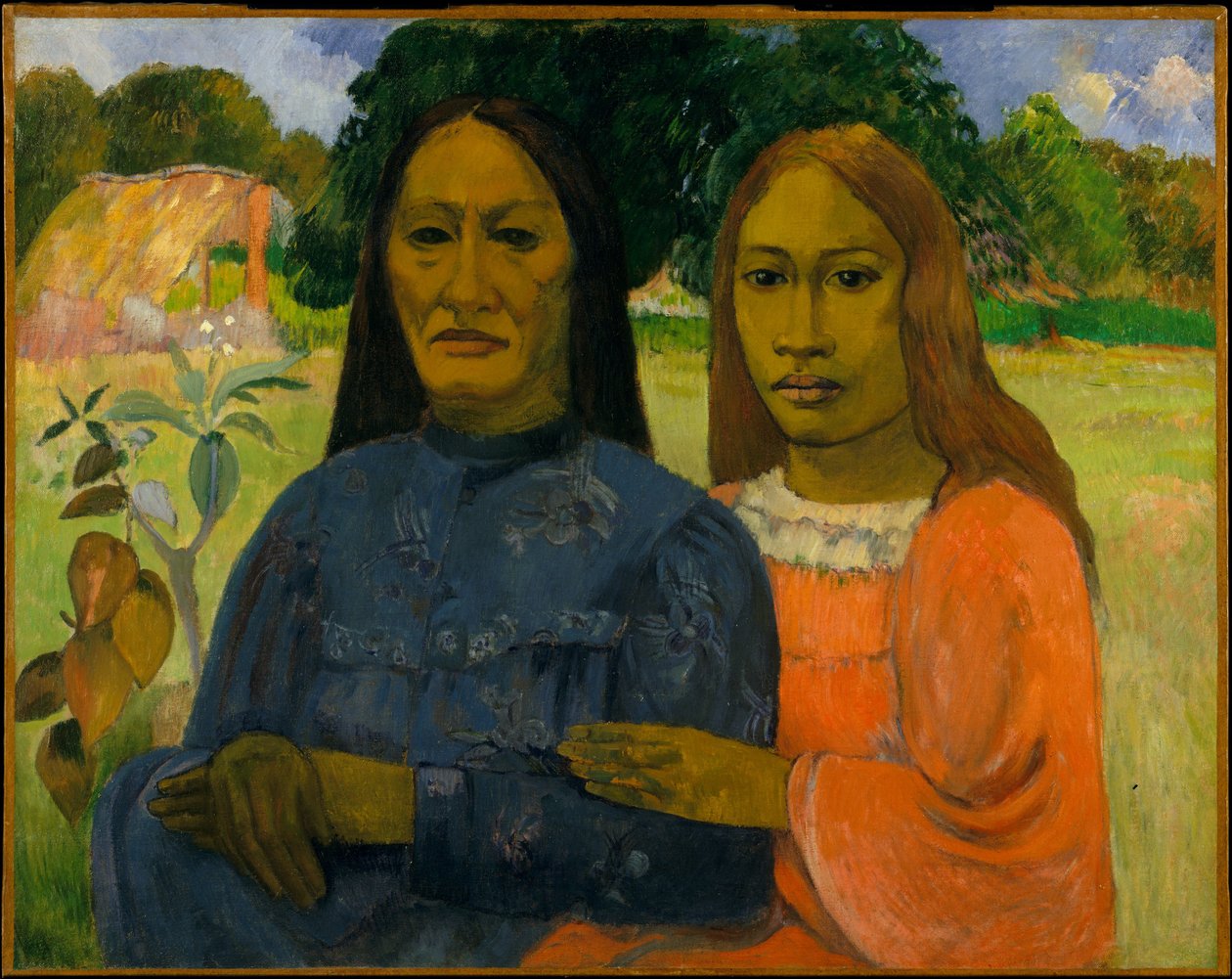 Twee vrouwen door Paul Gauguin