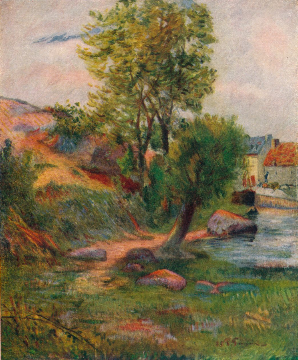Wilg bij de Aven, 1888, 1938 door Paul Gauguin