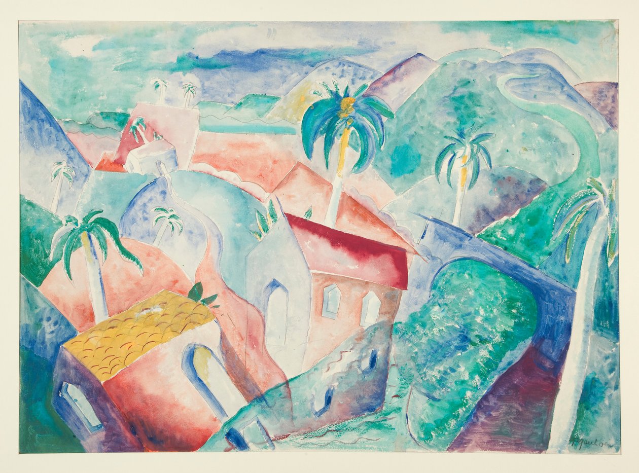 Cubaans landschap door Paul Gaulois