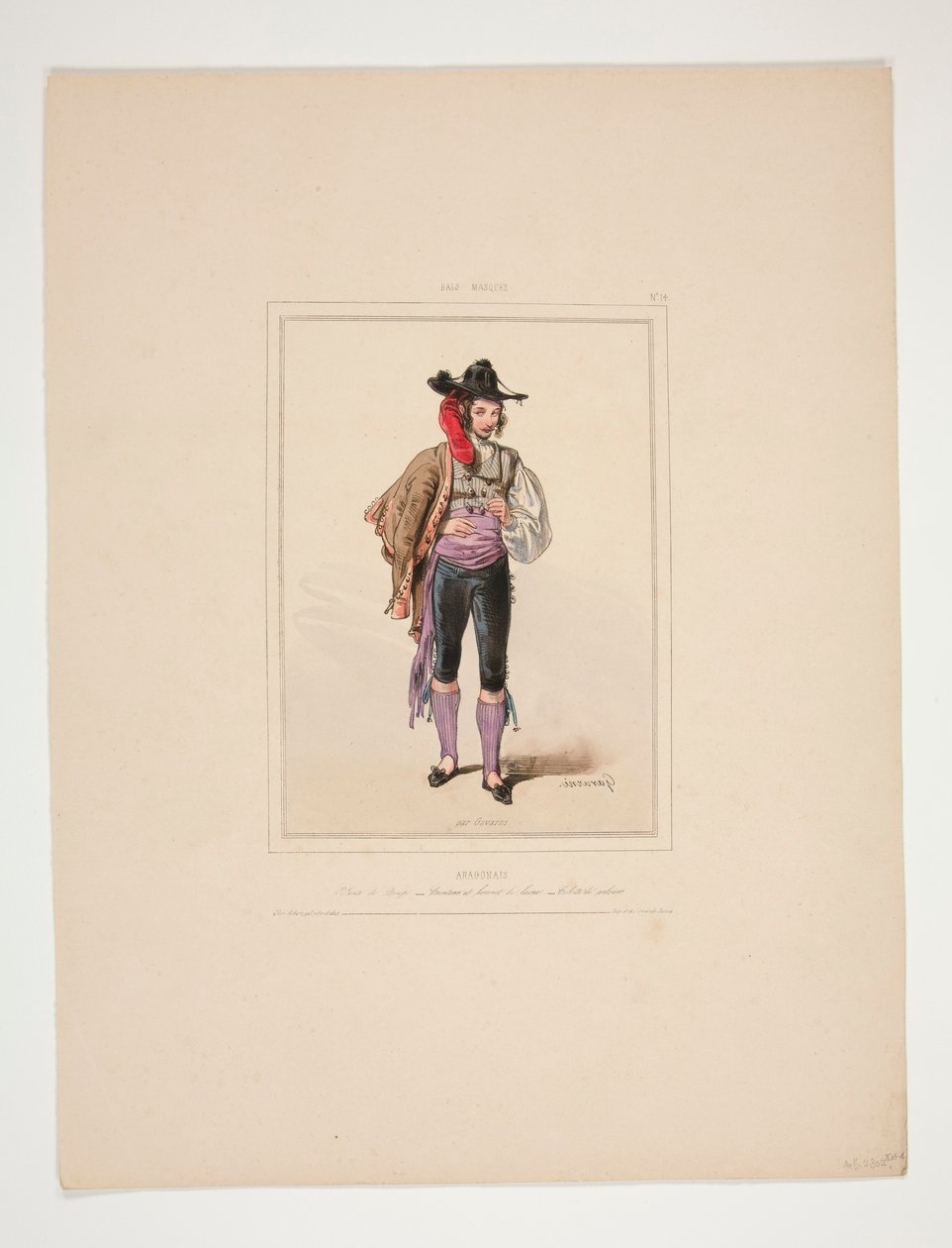 Aragonais. Veste de drap door Paul Gavarni
