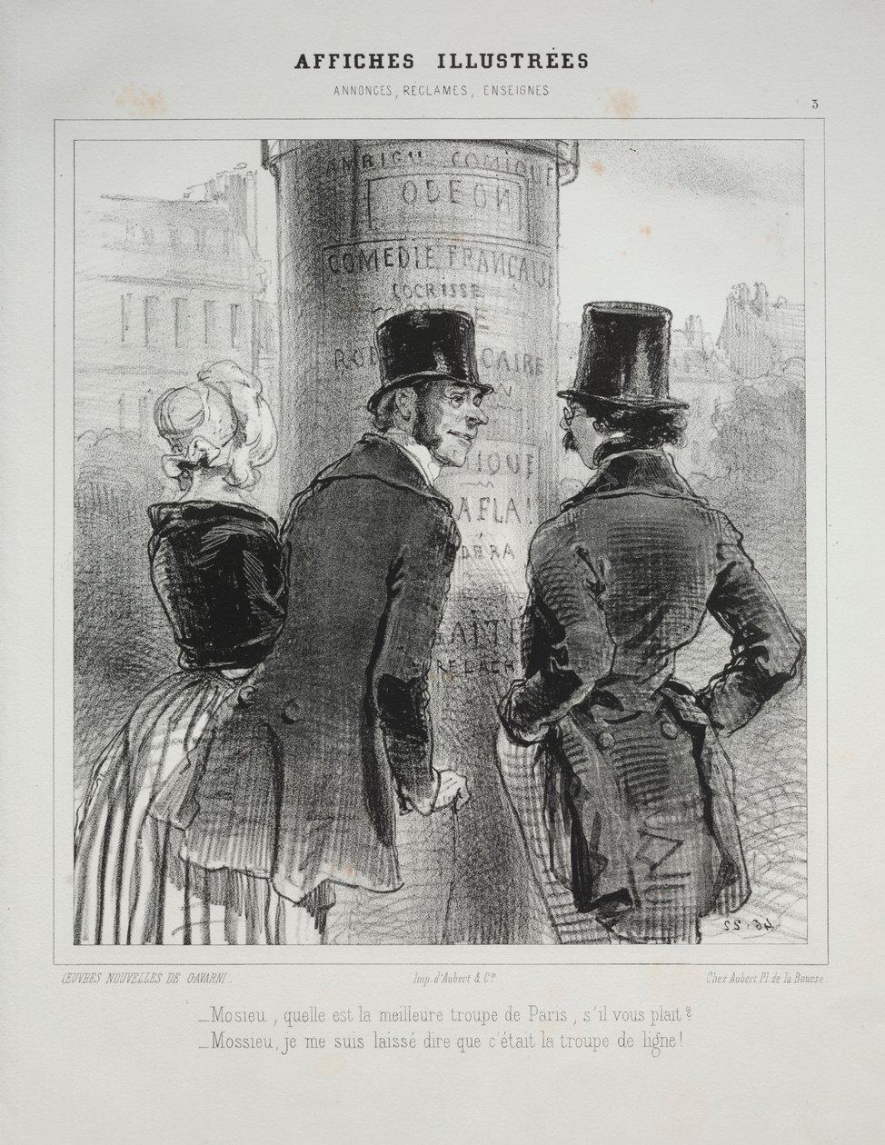 Affiches Illustrées door Paul Gavarni