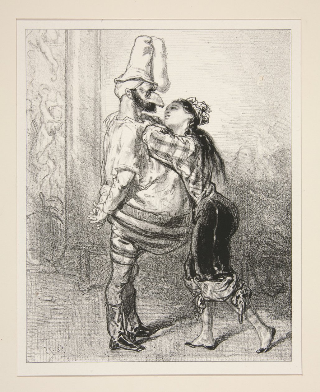 Heb je al geluncht, Pierrot door Paul Gavarni