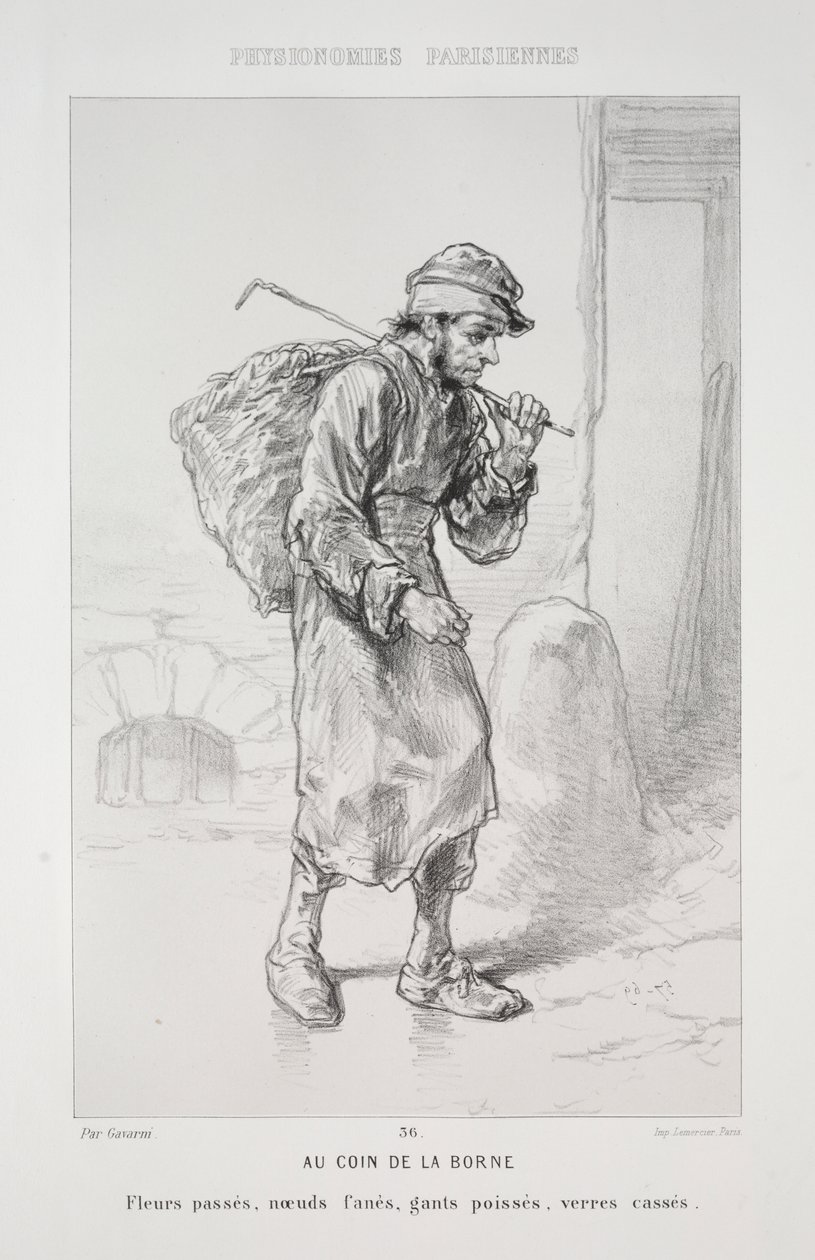 Op de Hoek van de Grens door Paul Gavarni