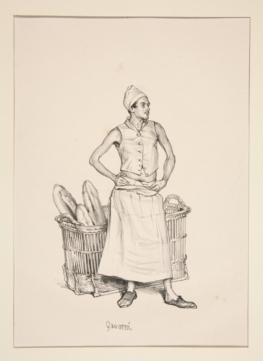 BOULANGER. Bakker. door Paul Gavarni