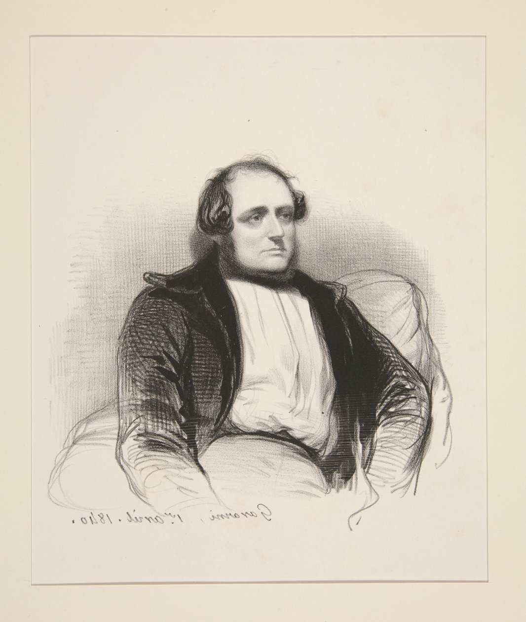 Henri Monnier door Paul Gavarni