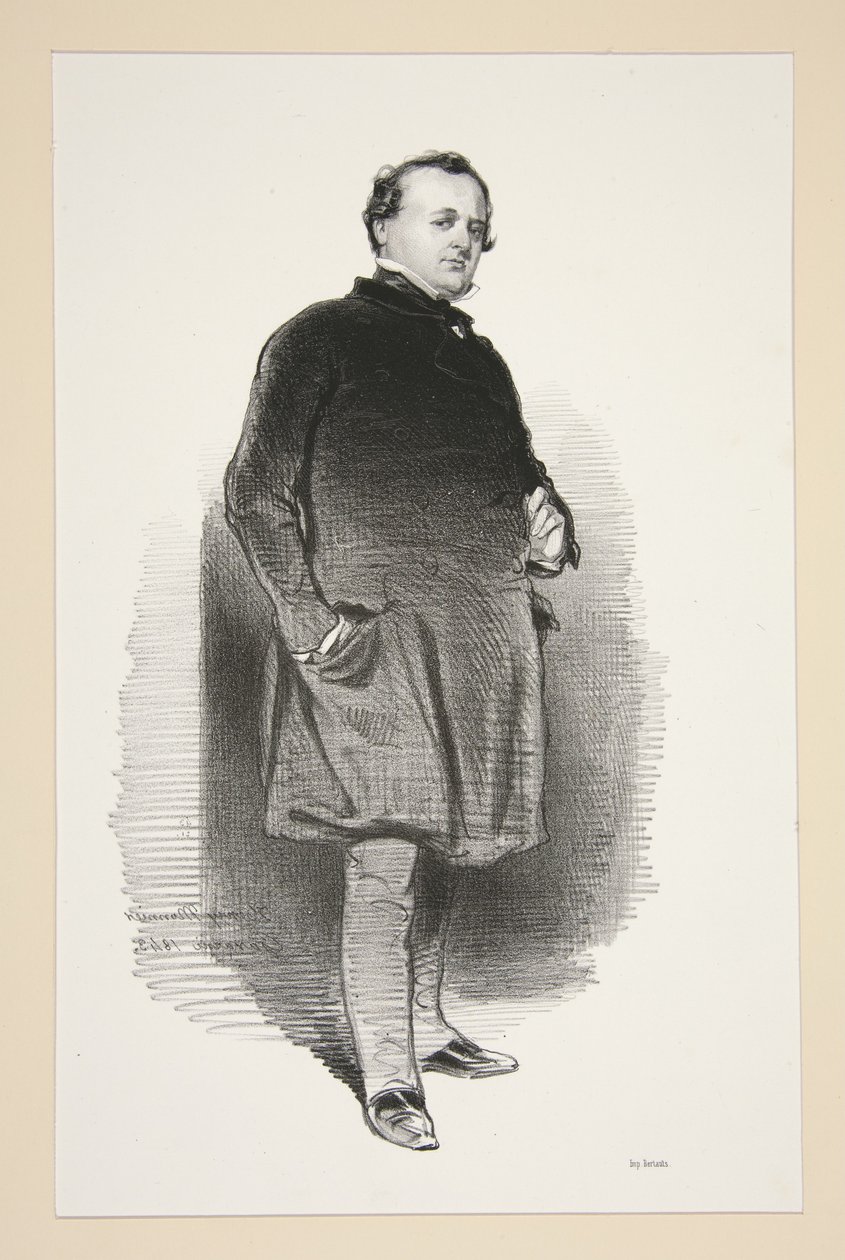 Henri Monnier door Paul Gavarni